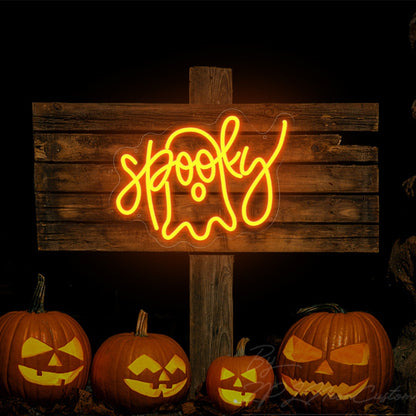 Spooky Ghost Neon Sign Halloween Party Event Decor | Shineneon