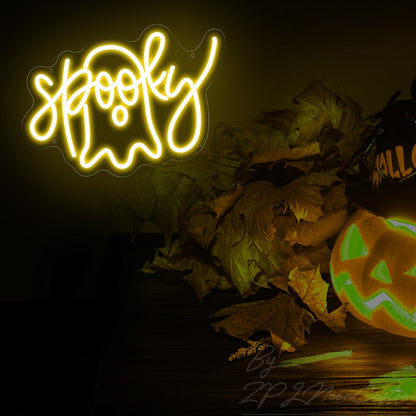 Spooky Ghost Neon Sign Halloween Party Event Decor | Shineneon