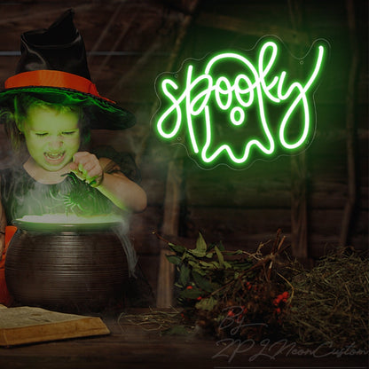 Spooky Ghost Neon Sign Halloween Party Event Decor | Shineneon