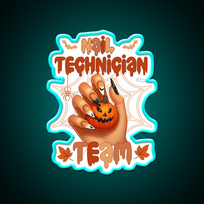 Spooky Halloween Nail Tech Trick Or Treat Nail Salon Led Neon Sign Rgb Color - Shineneon