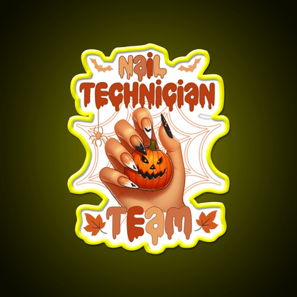 Spooky Halloween Nail Tech Trick Or Treat Nail Salon Led Neon Sign Rgb Color - Shineneon
