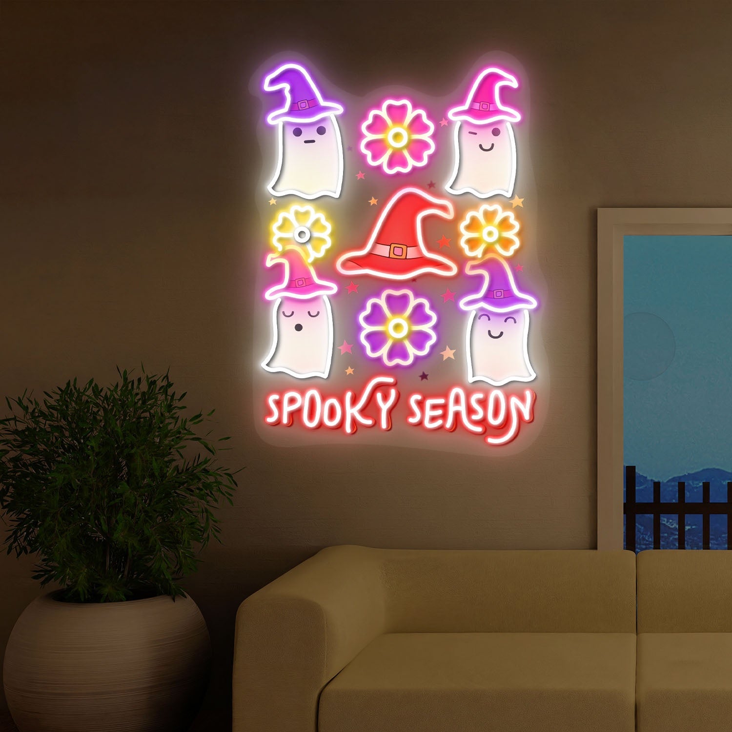 Spooky Season Halloween Acrylic Led Neon Sign | Shineneon