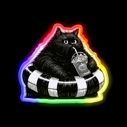 Spooky Summer Vibes Cafe Led Neon Sign Espresso Bar Art Rgb Color