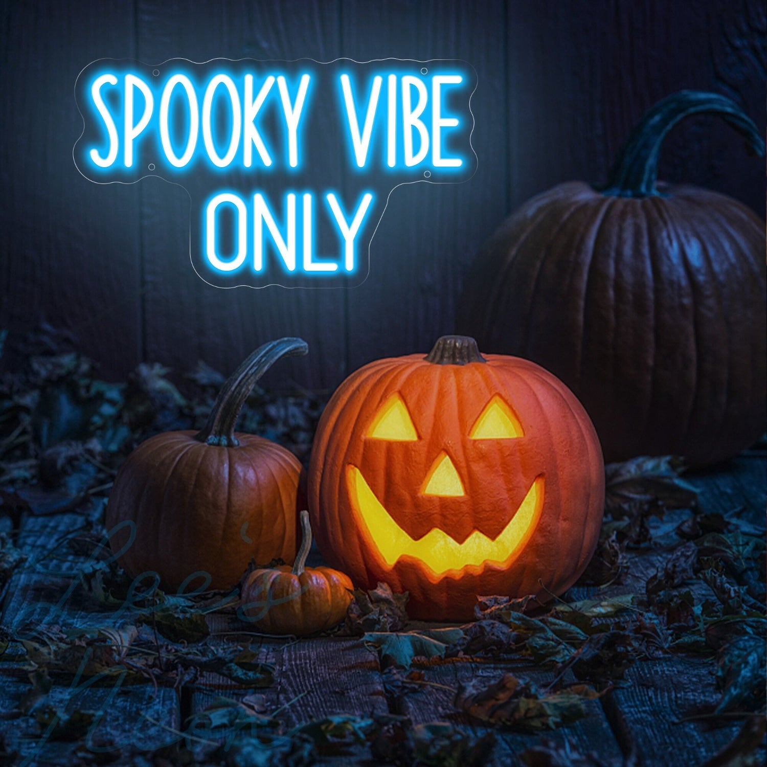 Spooky Vibe Only Neon Sign Halloween Event Light Up Sign Decor | Shineneon