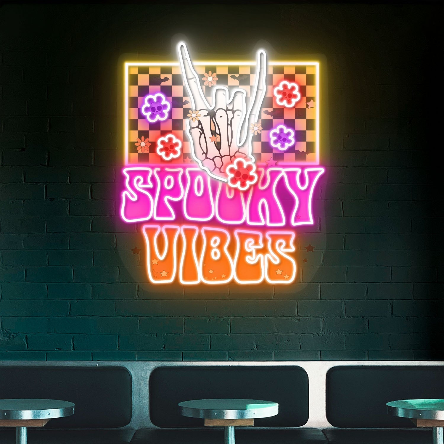 Spooky Vibes Halloween Acrylic Led Neon Sign | Shineneon