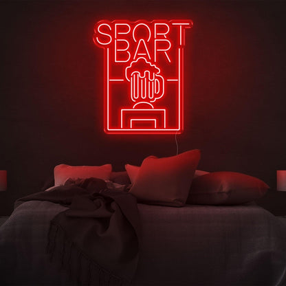 Sport Bar Beer Cup Blue Led Neon Sign For Modern Bedroom Wall Decor | Shineneon