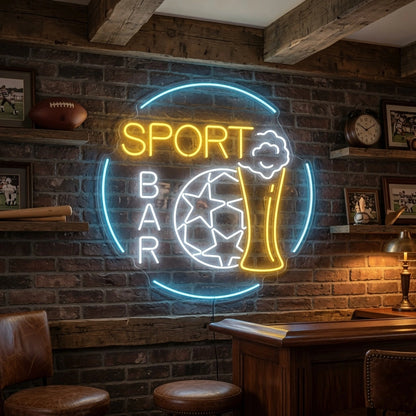 Sport Bar LED Neon Sign - 03 Real Lifestyle Scene