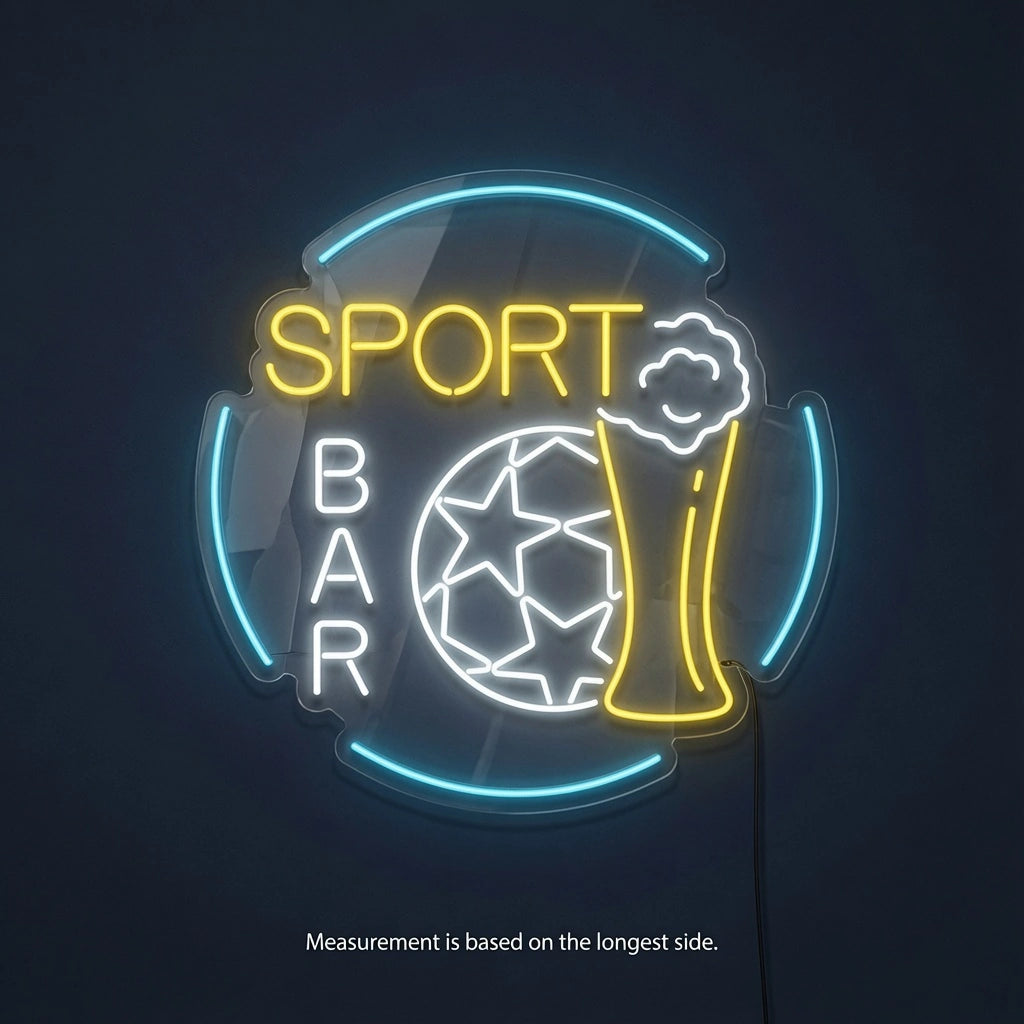 Sport Bar LED Neon Sign - 04 Size Image