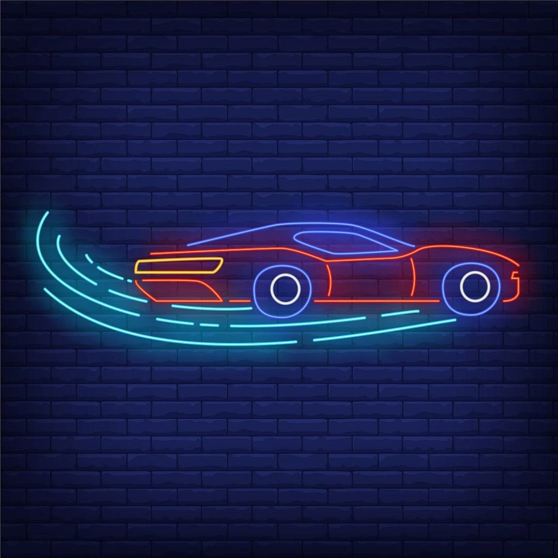 Sport Car Increasing Speed Led Sign Business Neon Sign - Shineneon