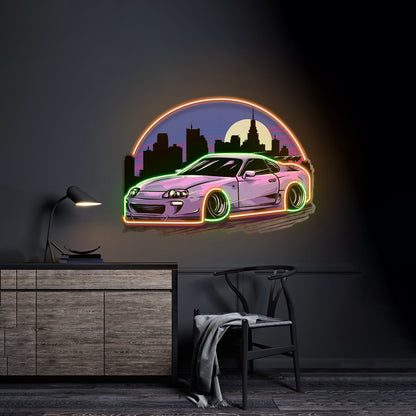 Sportcar Supra Mk4 Midnight Led Neon Sign Light Custom Led Signs - Shineneon