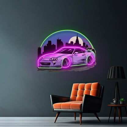 Sportcar Supra Mk4 Midnight Led Neon Sign Light Custom Led Signs - Shineneon