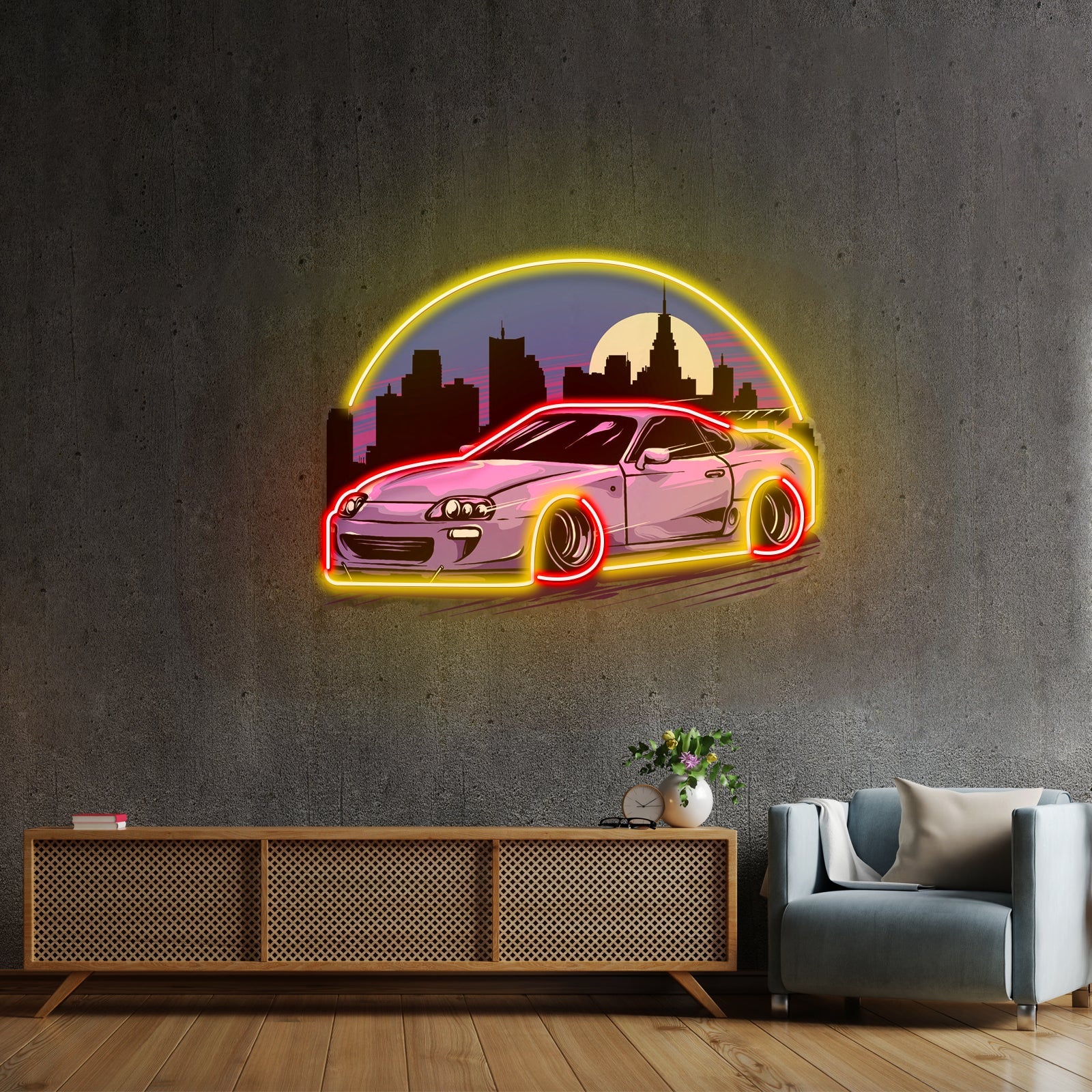 Sportcar Supra Mk4 Midnight Led Neon Sign Light Custom Led Signs - Shineneon