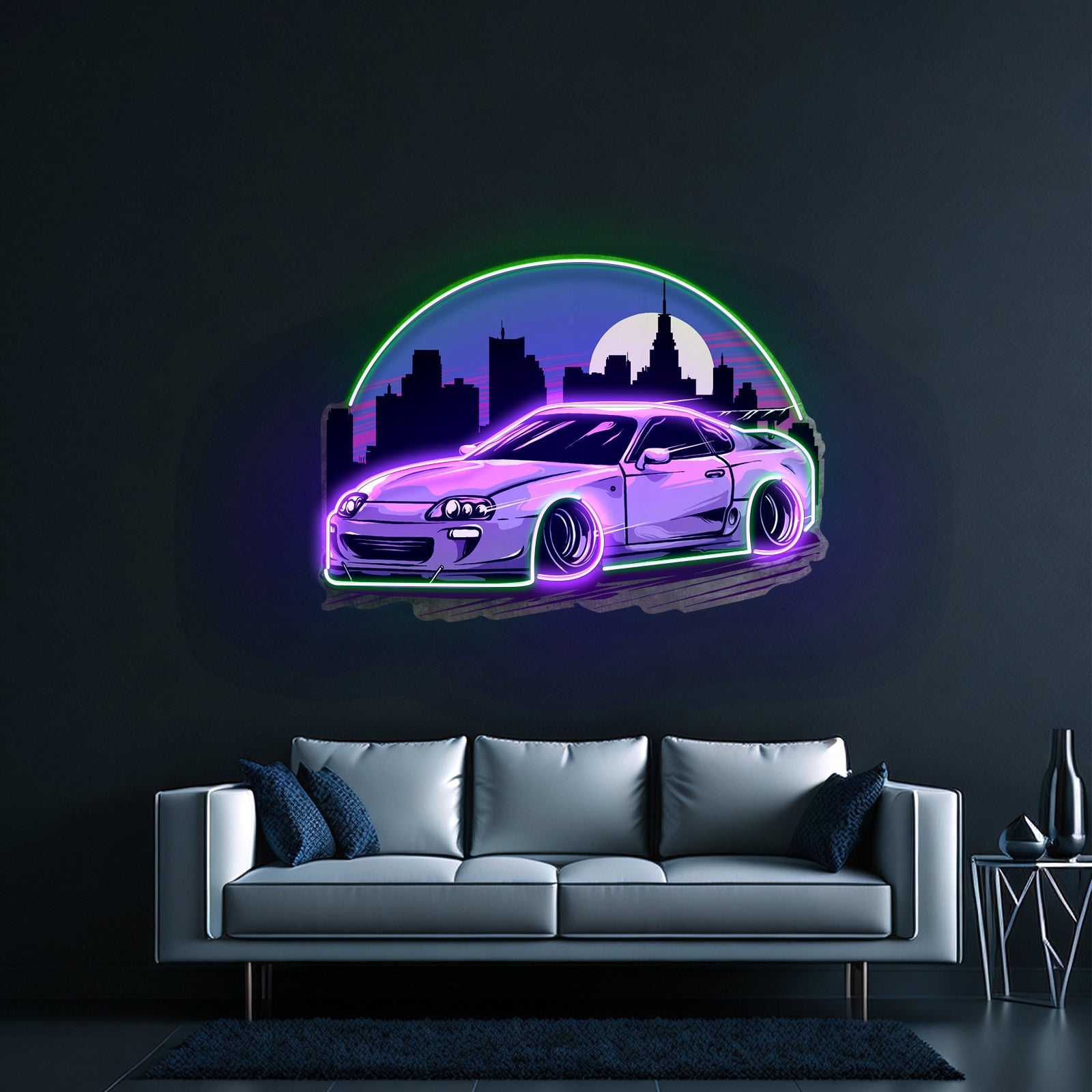 Sportcar Supra Mk4 Midnight Led Neon Sign Light Custom Led Signs - Shineneon