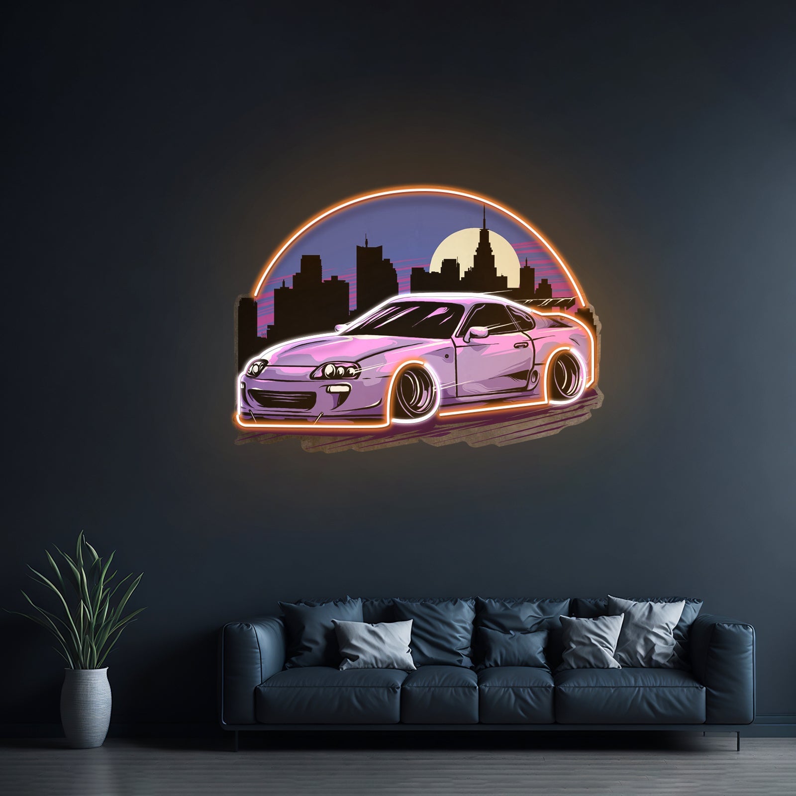 Sportcar Supra Mk4 Midnight Led Neon Sign Light Custom Led Signs - Shineneon