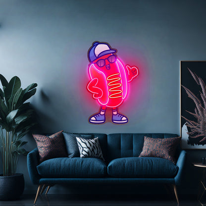 Sportie Hotdog Guy Led Neon Sign Light Custom Led Signs - Shineneon