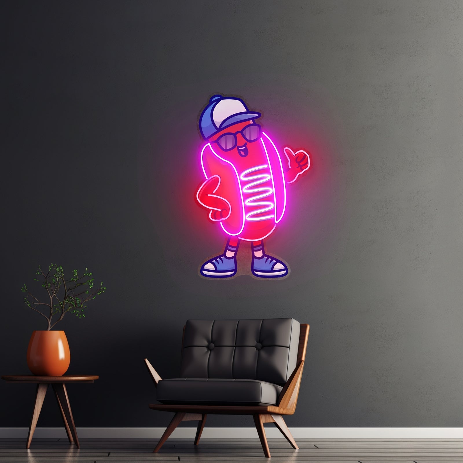 Sportie Hotdog Guy Led Neon Sign Light Custom Led Signs - Shineneon