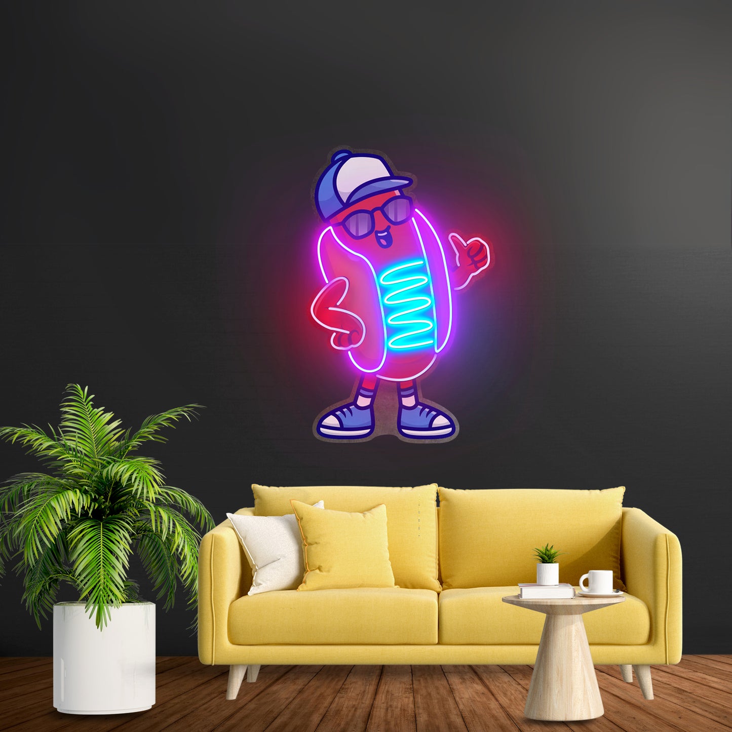 Sportie Hotdog Guy Led Neon Sign Light Custom Led Signs