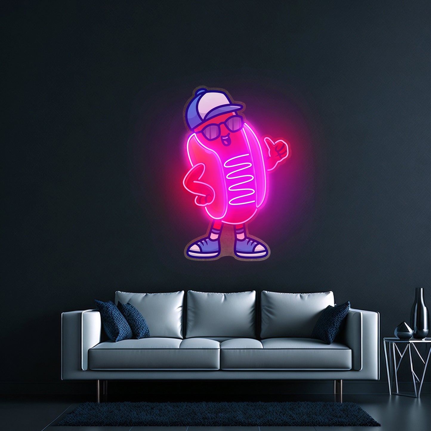 Sportie Hotdog Guy Led Neon Sign Light Custom Led Signs