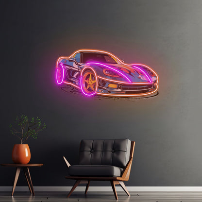 Sports Car Led Neon Sign Light Custom Led Signs - Shineneon