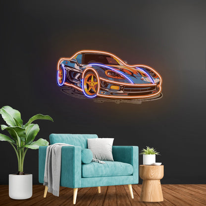 Sports Car Led Neon Sign Light Custom Led Signs - Shineneon
