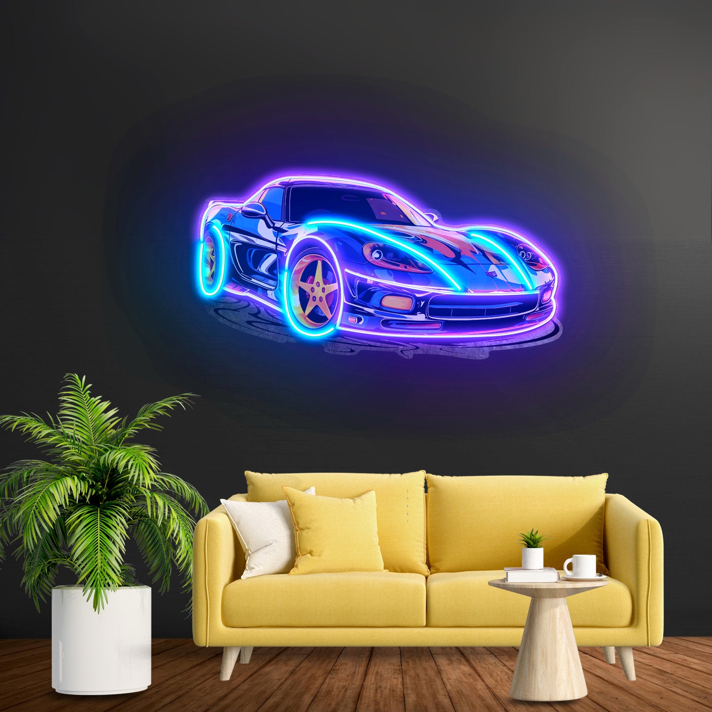 Sports Car Led Neon Sign Light Custom Led Signs