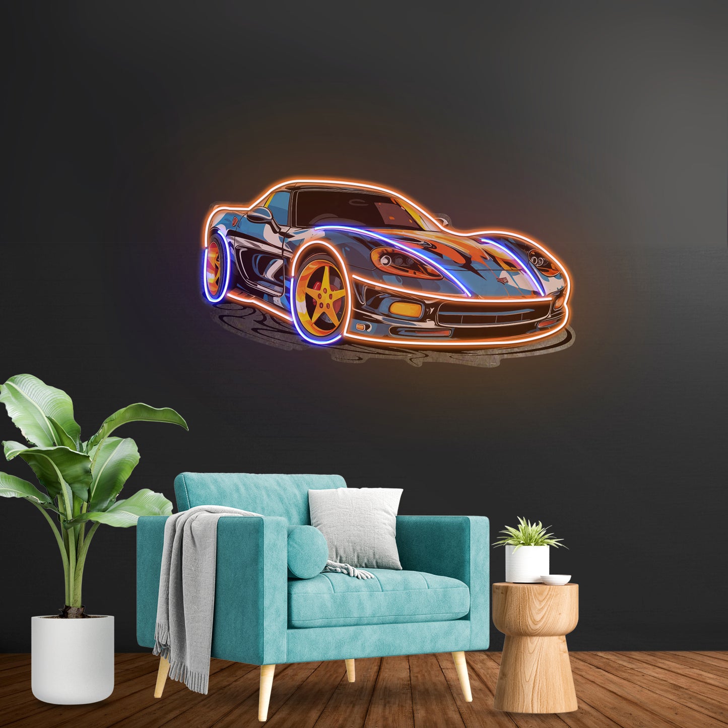 Sports Car Led Neon Sign Light Custom Led Signs