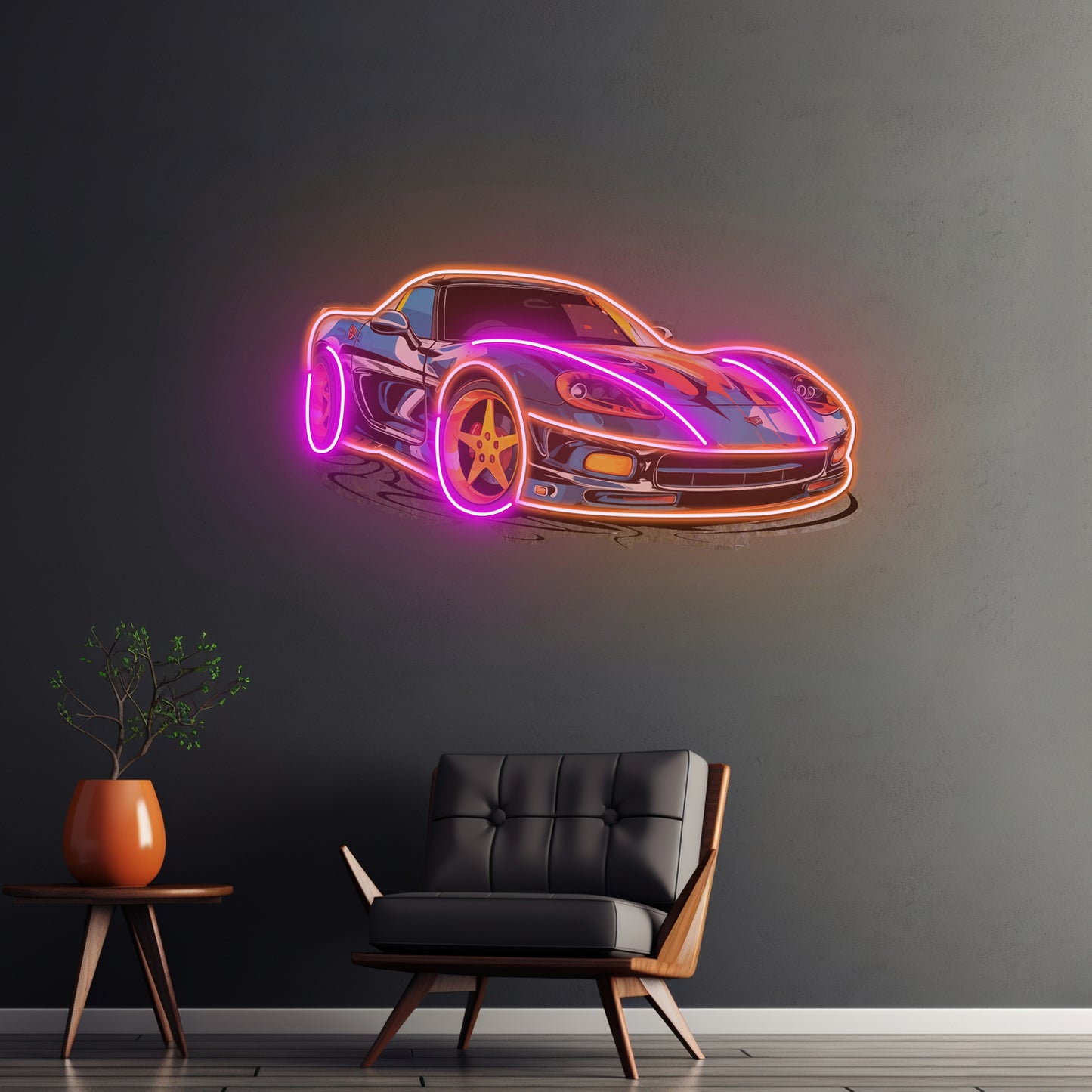 Sports Car Led Neon Sign Light Custom Led Signs