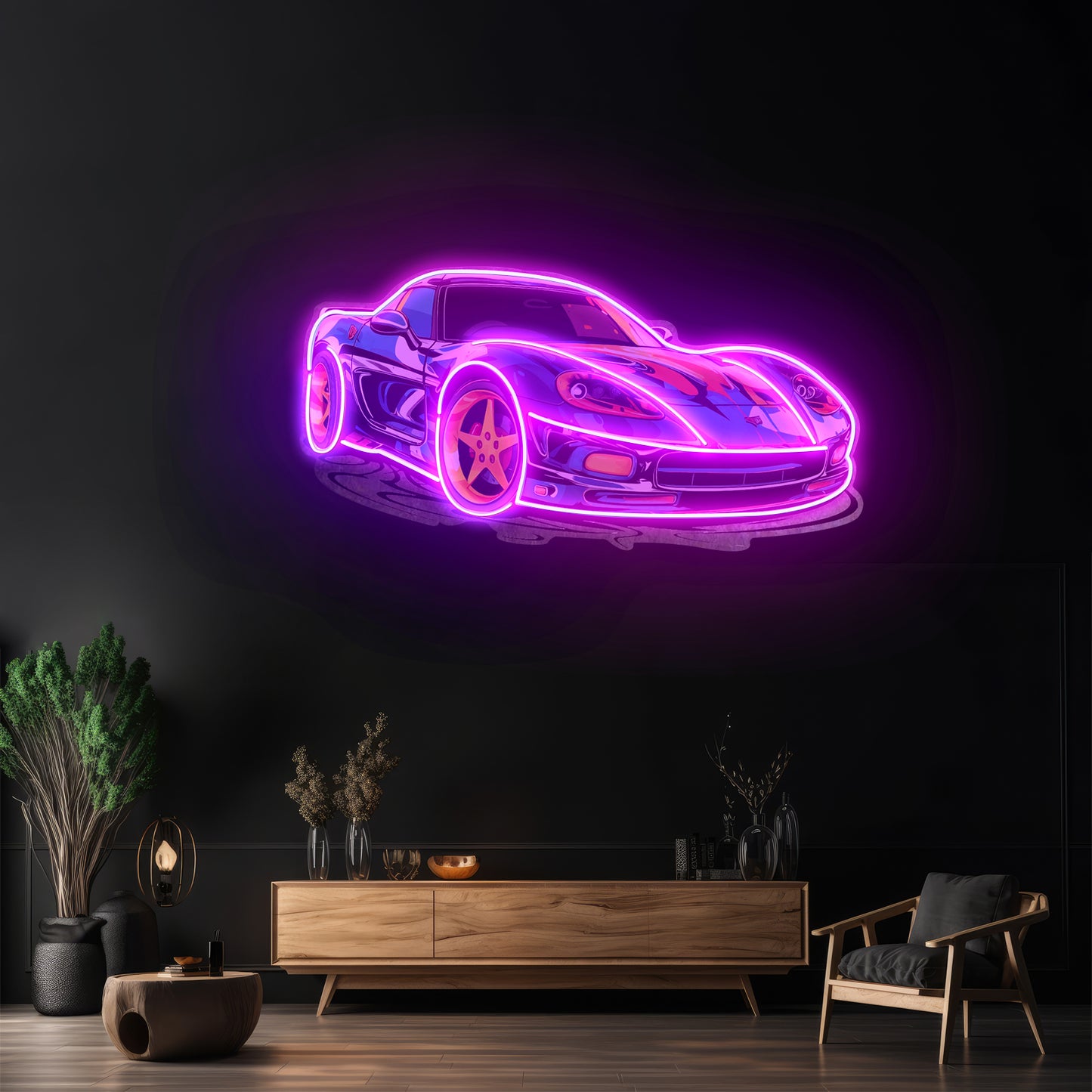 Sports Car Led Neon Sign Light Custom Led Signs