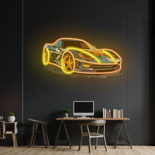 Sports Car Led Neon Sign Light Custom Led Signs