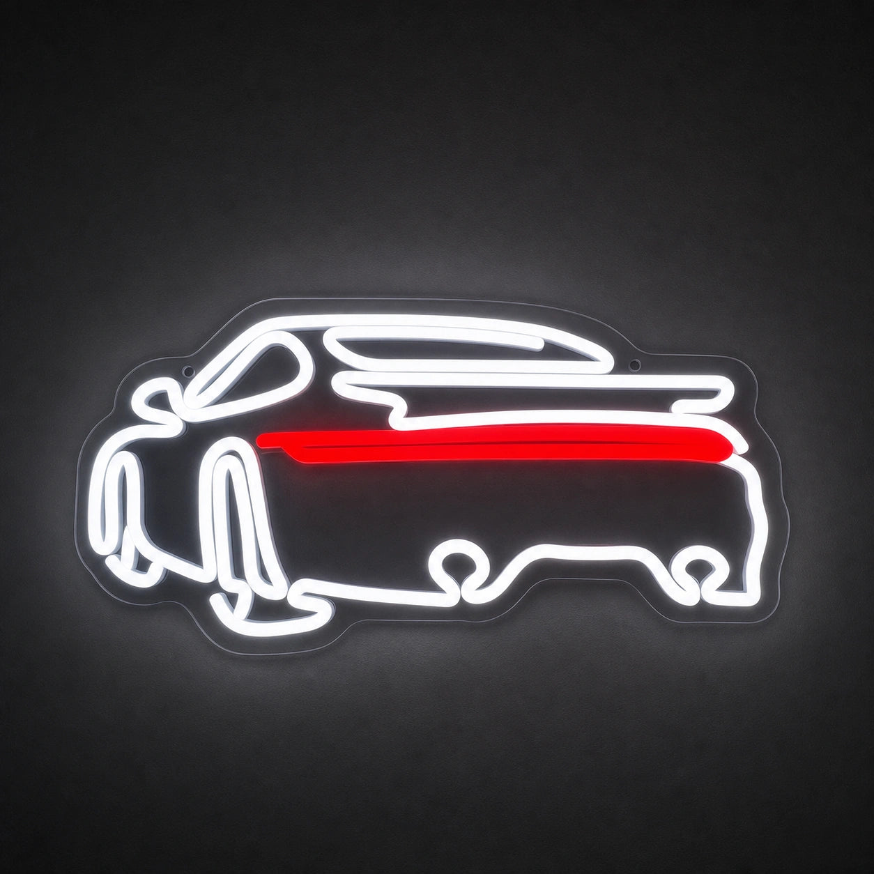 Sports Car Rear View LED Neon Sign Garage Man Cave Neon Sign main product image