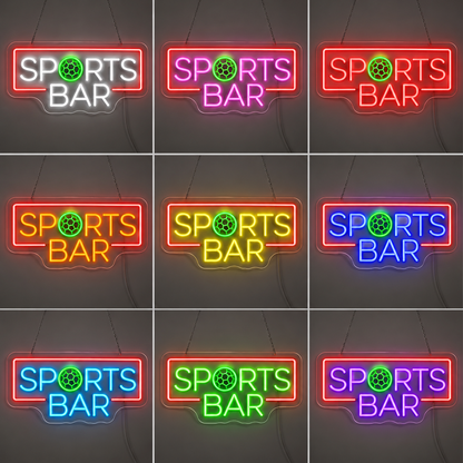 Sports Room Wall Decor LED Neon Sign color grid