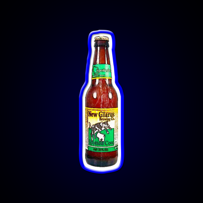 Spotted Cow Bottles Beer Bar Decor Led Neon Sign Rgb Color