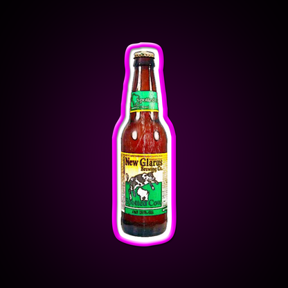 Spotted Cow Bottles Beer Bar Decor Led Neon Sign Rgb Color