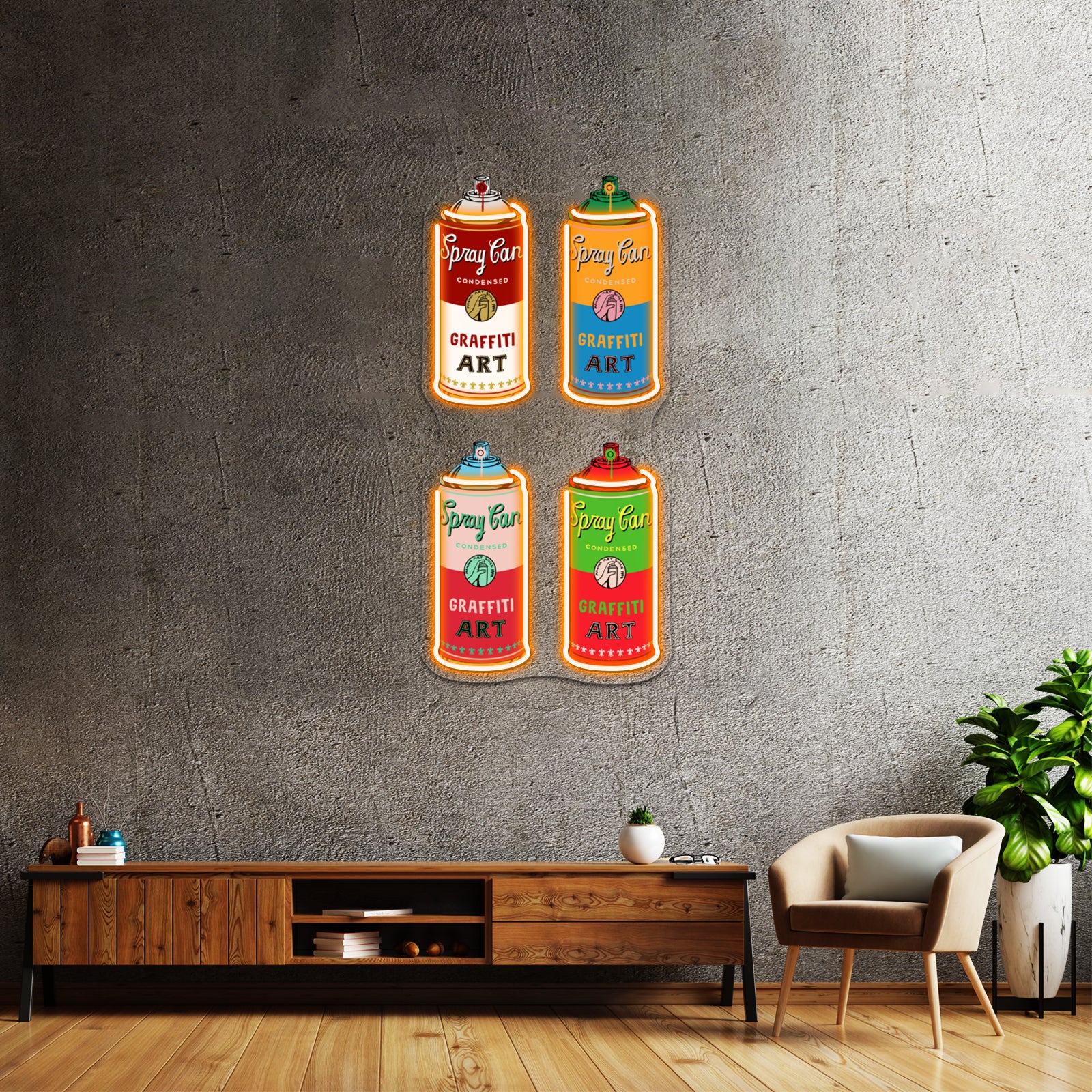 Spray Can Artwork Custom Led Signs | Shineneon