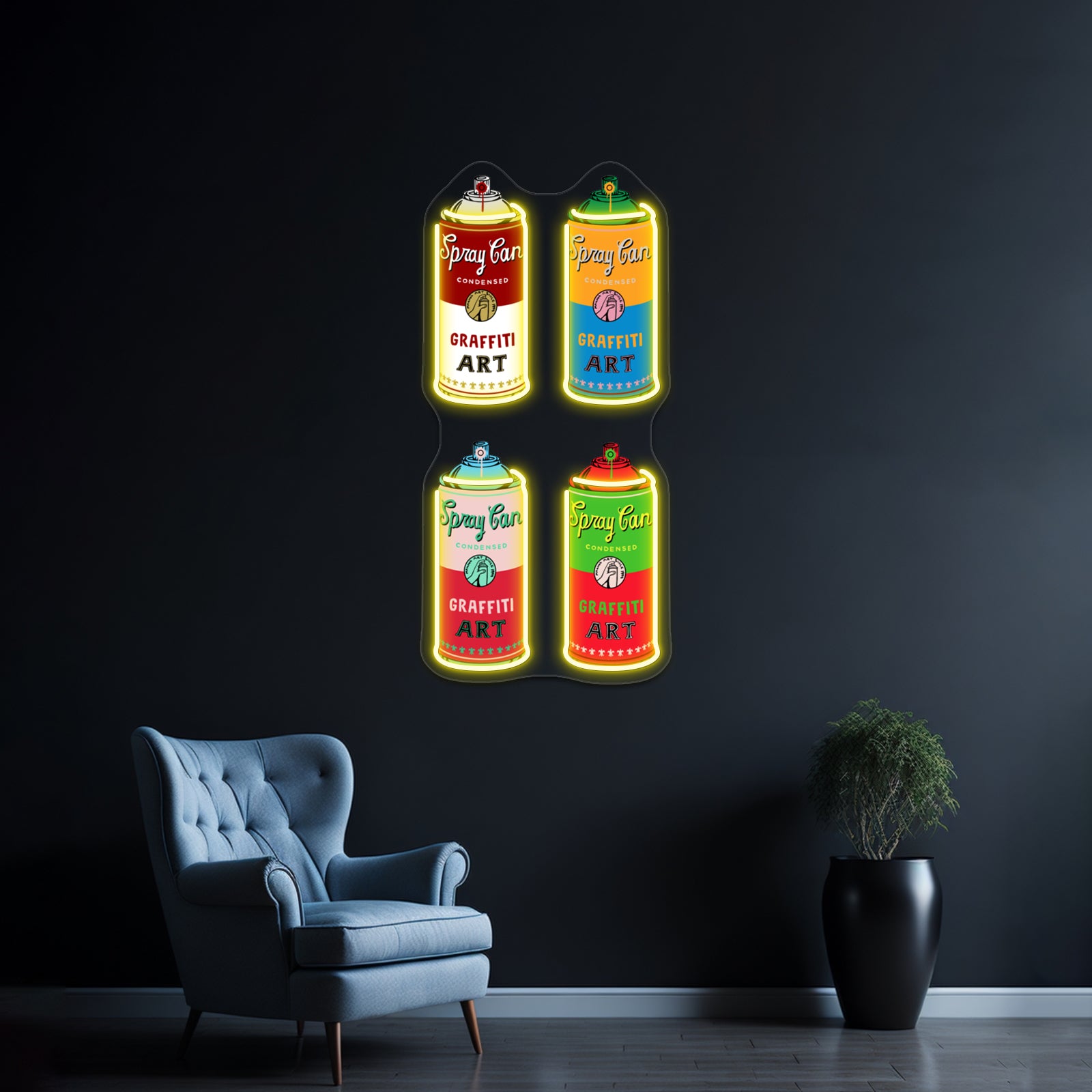 Spray Can Artwork Custom Led Signs | Shineneon