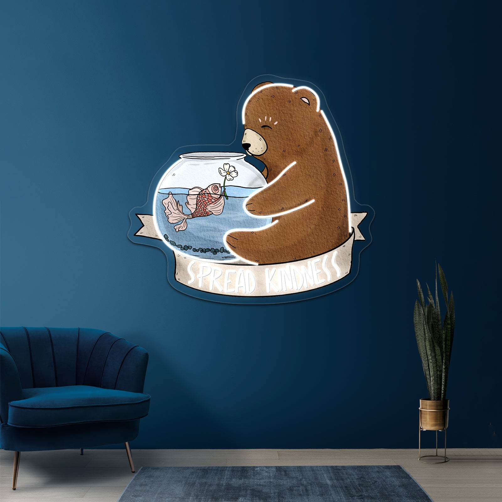 Spread Kindness Cute Artwork Custom Neon Signs | Shineneon