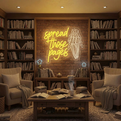 Spread Those Pages LED Neon Sign - Shineneon