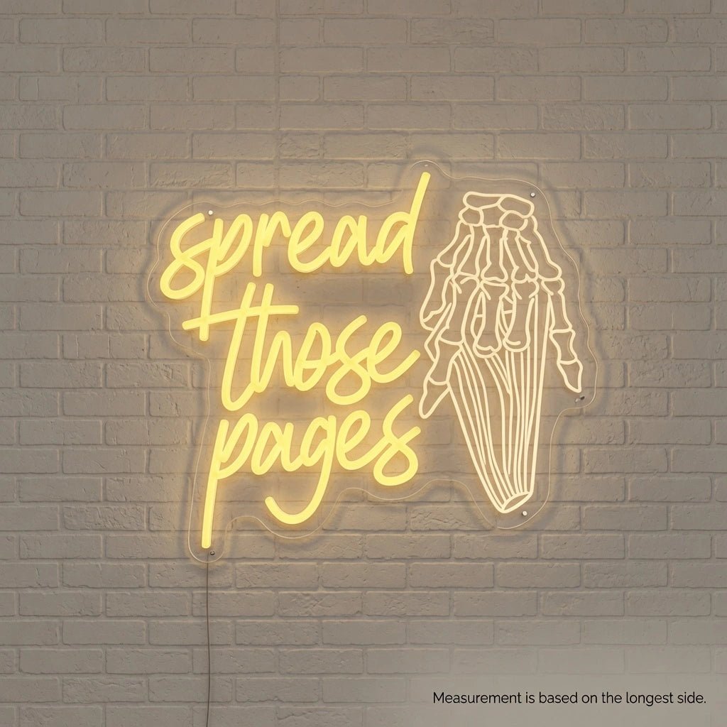 Spread Those Pages LED Neon Sign - Shineneon