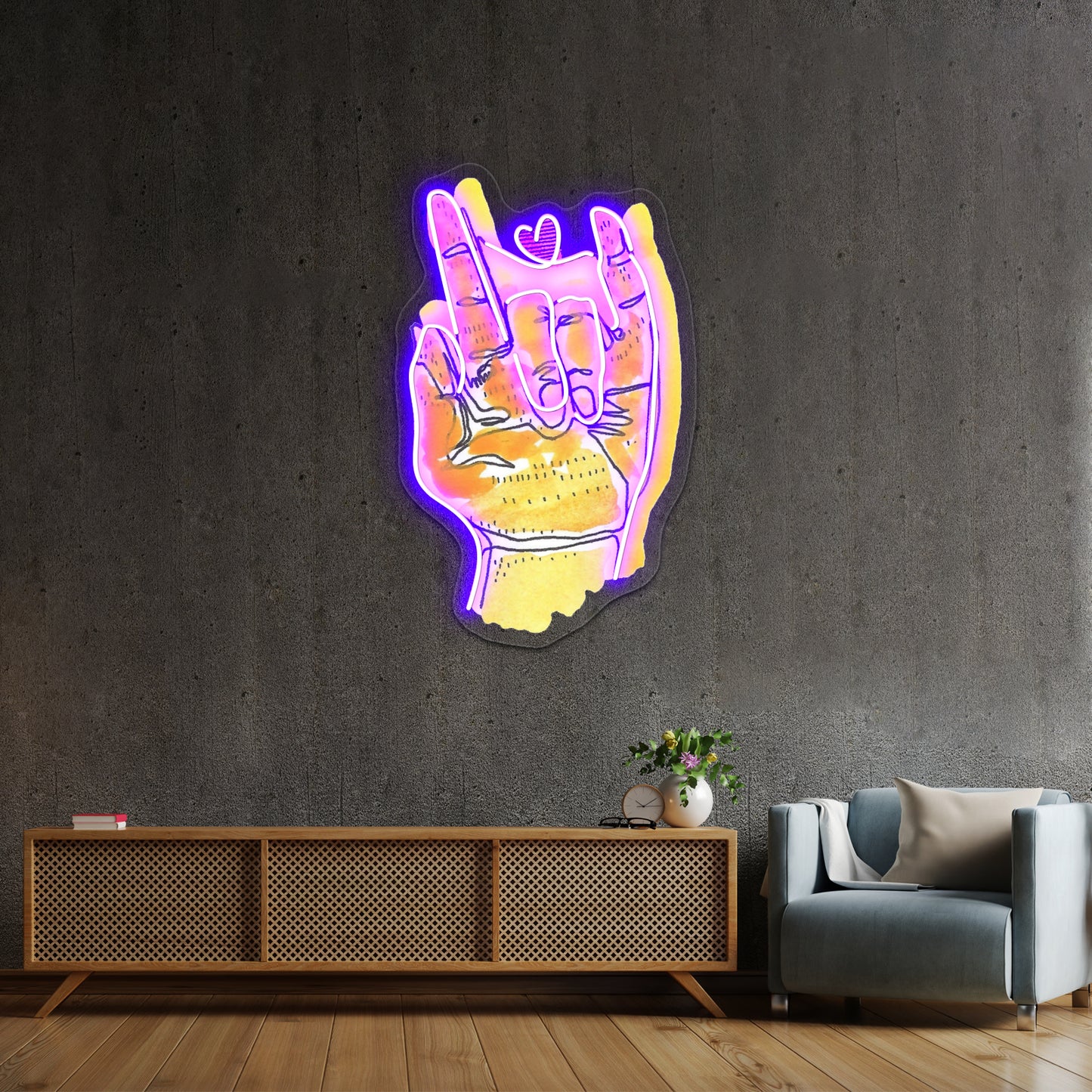 Spreading The Love Wall Artwork Neon Signs