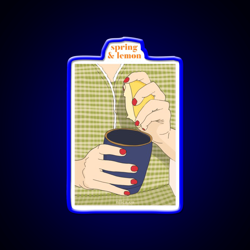 Spring Lemon Nail Salon Led Neon Sign Rgb Color - Shineneon