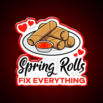 Spring Rolls Fix Everything Led Neon Sign Chinese Food Rgb Color - LED neon sign view 10