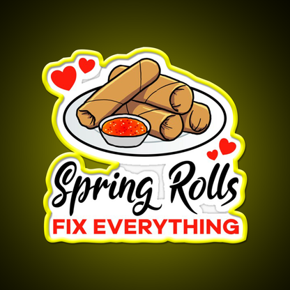 Spring Rolls Fix Everything Led Neon Sign Chinese Food Rgb Color - LED neon sign view 7