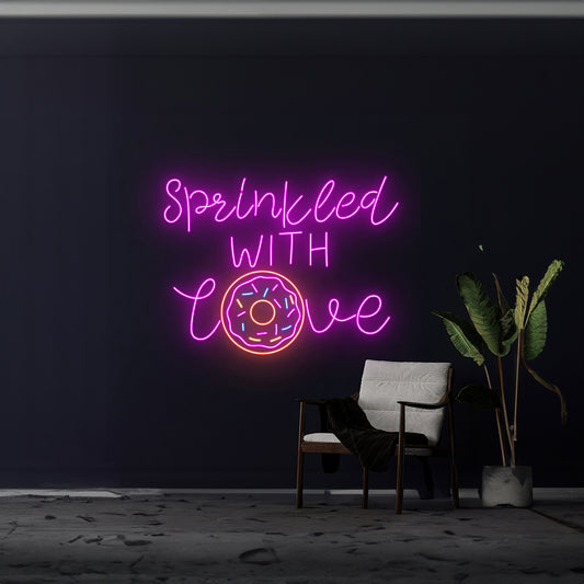 Sprinkled With Love Donut Neon Light