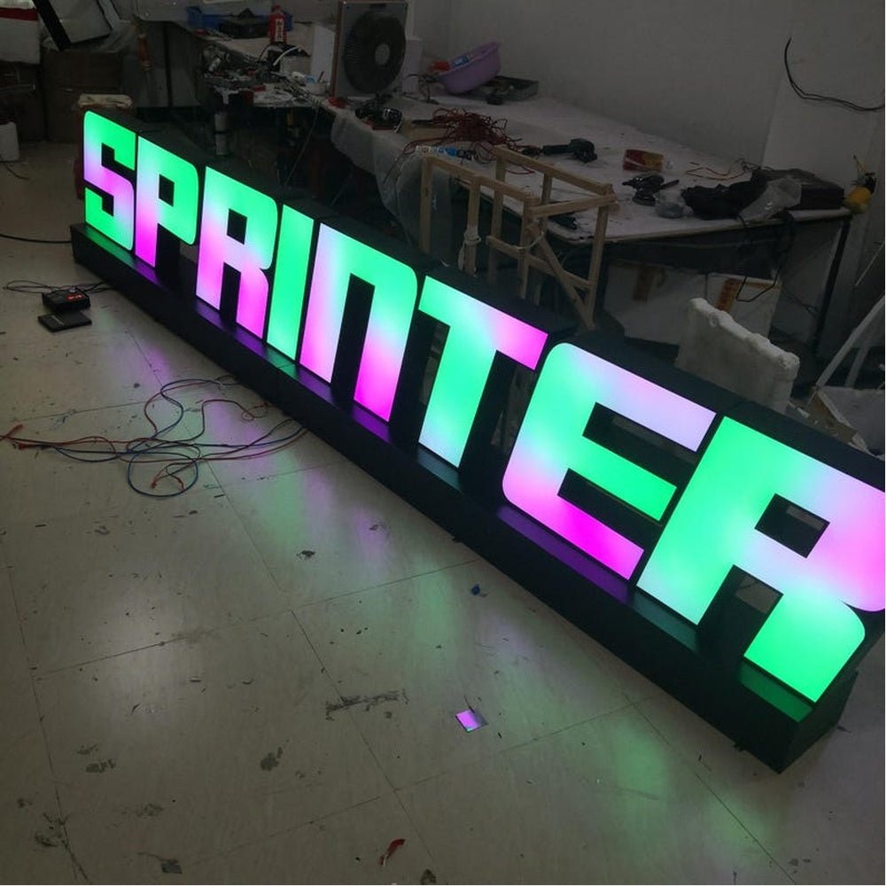Sprinter 3D Frontlit Channel Letters Led Light Sign - Shineneon