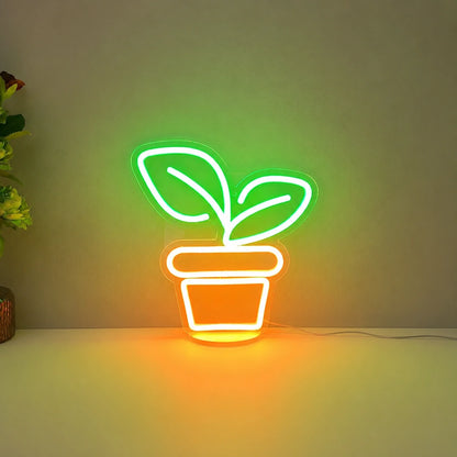 Sprout Pot Neon Sign LED Neon Sign main product image
