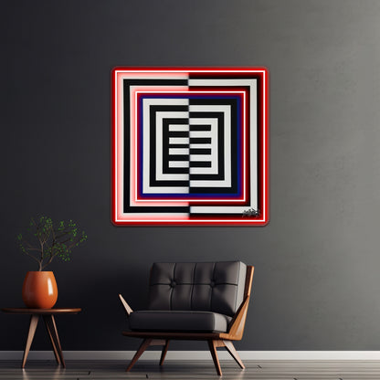 Squares Of Esone Abstract Urban Graffiti Street Style Wall Artwork Neon Signs