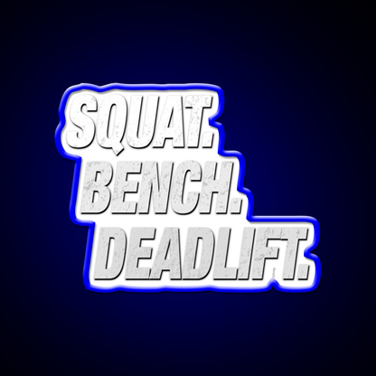 Squat Bench Deadlift Gym Fitness Led Neon Sign Rgb Color