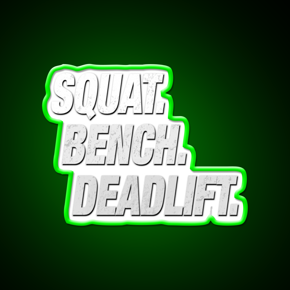 Squat Bench Deadlift Gym Fitness Led Neon Sign Rgb Color