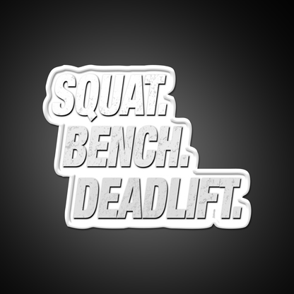 Squat Bench Deadlift Gym Fitness Led Neon Sign Rgb Color