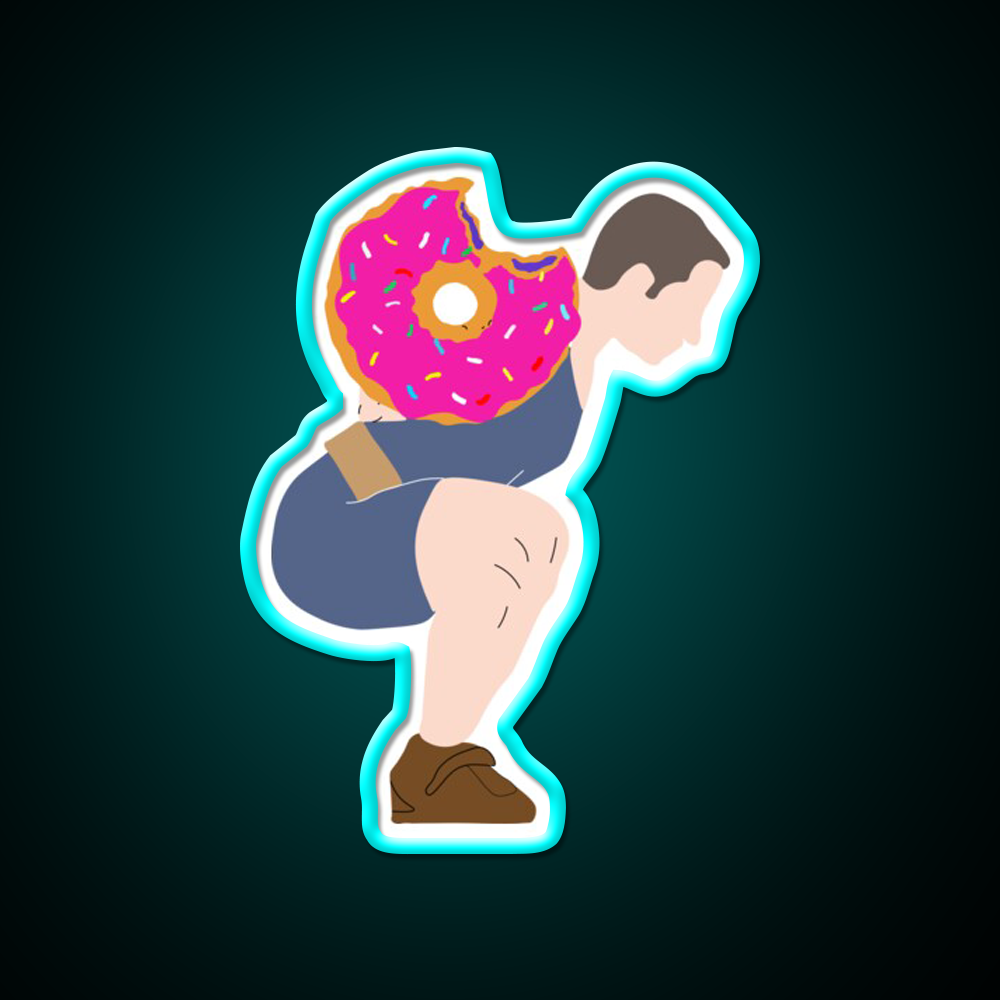 Squat Donuts Gym Fitness Led Neon Sign Rgb Color